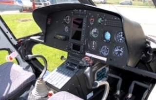  The controls of a helicopter 